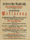 OBERMAYR, JOSEPH EUCHARIUS. Historische Nachricht von Bayerischen Münzen, oder muthmaßliche Erklärung derer zu Reichenhall ausgegrabenen und im XI. un...