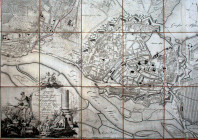 HAMBURG. Sehr seltener Plan um 1796! Grundriß der Kaiserl. Freien Reichs und Handels Stadt Hamburg. Nebst dem auf Königl. Dänischen Gebiet darin liege...