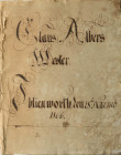 WESTER IHLIENWORTH (Kreis Cuxhaven), Kaufmannsbuch des Claus Albers. Datiert vom 28. November 1806. Mit mehr als 400 handgeschriebenen Seiten mit Info...