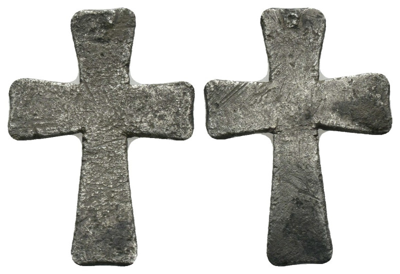 Silver Weight 1.59 gram Diameter 23 mm BYZANTINE EMPIRE.Cross.(8th-10th century)...
