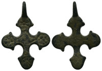 Bronze Weight 5.45 gram Diameter 34 mm BYZANTINE EMPIRE.Cross.(8th-10th century).Ae. Sold as seen.