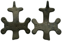 Bronze Weight 9.37 gram Diameter 44 mm BYZANTINE EMPIRE.Cross.(8th-10th century).Ae. Sold as seen.