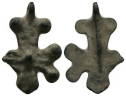 Bronze Weight 4.90 gram Diameter 32 mm BYZANTINE EMPIRE.Cross.(8th-10th century).Ae. Sold as seen.