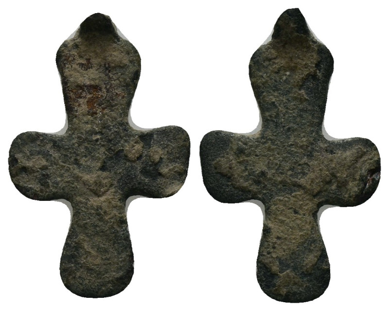 Bronze Weight 1.29 gram Diameter 23 mm BYZANTINE EMPIRE.Cross.(8th-10th century)...