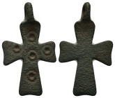 Bronze Weight 3.83 gram Diameter 32 mm BYZANTINE EMPIRE.Cross.(8th-10th century).Ae. Sold as seen.
