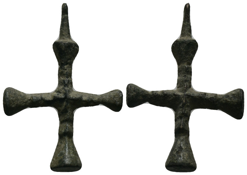 Bronze Weight 5.91 gram Diameter 39 mm BYZANTINE EMPIRE.Cross.(8th-10th century)...
