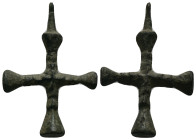 Bronze Weight 5.91 gram Diameter 39 mm BYZANTINE EMPIRE.Cross.(8th-10th century).Ae. Sold as seen.