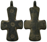 Bronze Weight 9.32 gram Diameter 40 mm BYZANTINE EMPIRE.Cross.(8th-10th century).Ae. Sold as seen.