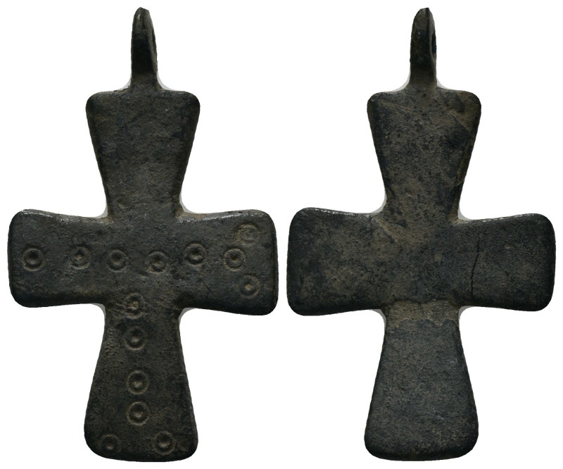 Bronze Weight 5.15 gram Diameter 41 mm BYZANTINE EMPIRE.Cross.(8th-10th century)...