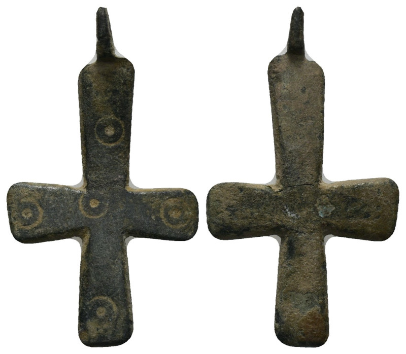 Bronze Weight 2.16 gram Diameter 33 mm BYZANTINE EMPIRE.Cross.(8th-10th century)...