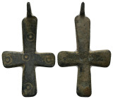Bronze Weight 2.16 gram Diameter 33 mm BYZANTINE EMPIRE.Cross.(8th-10th century).Ae. Sold as seen.