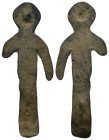 Ancient figure Weight 1.87 gram Diameter 50 mm . Human figure. Sold as seen.