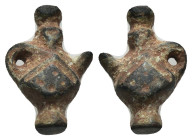 Ancient figure Weight 2.32 gram Diameter 16 mm . Sold as seen.