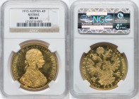 Franz Joseph I gold Restrike 4 Ducat 1915 MS64 NGC, Vienna mint, KM2776, Fr-488. HID09801242017 © 2023 Heritage Auctions | All Rights Reserved