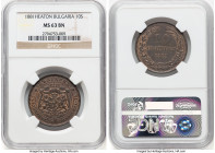 Alexander I 10 Stotinki 1881-HEATON MS63 Brown NGC, Heaton mint, KM3. HID09801242017 © 2023 Heritage Auctions | All Rights Reserved