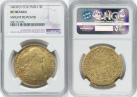 Charles IV gold 8 Escudos 1803 P-JF XF Details (Mount Removed) NGC, Popayan mint, KM62.2, Cal-1677. HID09801242017 © 2023 Heritage Auctions | All Righ...