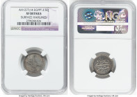 Ottoman Empire. Abdul Aziz Pair of Certified Assorted Issues NGC, 1) 2-1/2 Qirsh AH 1277 Year 4 (1863/1864) - XF Details (Surface Hairlines), Misr min...