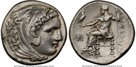 MACEDONIAN KINGDOM. Alexander III the Great (336-323 BC). AR tetradrachm (26mm, 16.76 gm, 2h). NGC Choice VF 5/5 - 3/5, edge marks. Late lifetime or e...