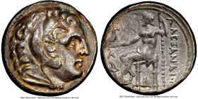 MACEDONIAN KINGDOM. Alexander III the Great (336-323 BC). AR tetradrachm (26mm, 16.49 gm, 1h). NGC (photo-certificate) Choice XF 5/5 - 2/5, edge chips...