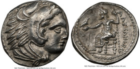 MACEDONIAN KINGDOM. Alexander III the Great (336-323 BC). AR drachm (17mm, 4.26 gm, 2h). NGC Choice AU 4/5 - 4/5. Lifetime issue of Amphipolis, ca. 32...
