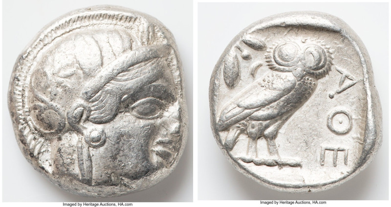 ATTICA. Athens. Ca. 440-404 BC. AR tetradrachm (23mm, 17.20 gm, 7h). Choice Fine...
