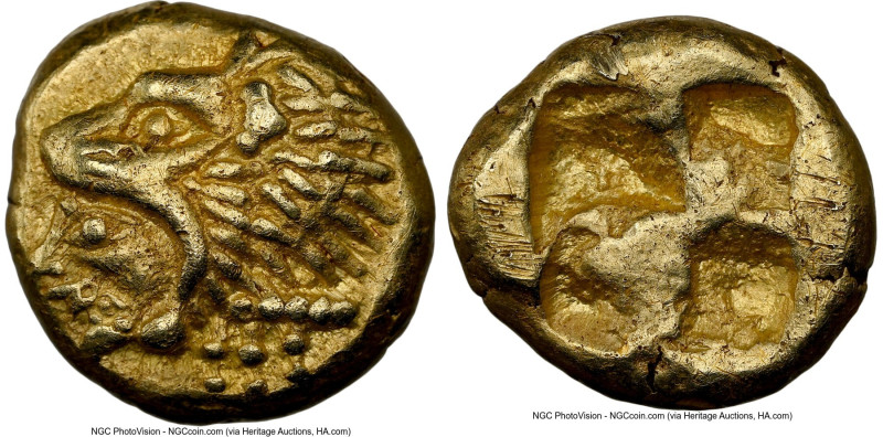 IONIA. Erythrae. Ca. 550-500 BC. EL sixth-stater or hecte (10mm, 2.58 gm). NGC A...