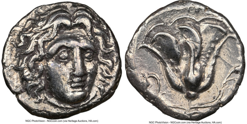CARIAN ISLANDS. Rhodes. Ca. 305-275 BC. AR didrachm (18mm, 6.64 gm, 11h). NGC Ch...