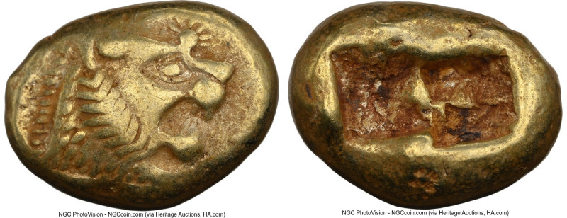 LYDIAN KINGDOM. Alyattes or Walwet (ca. 610-546 BC). EL third-stater or trite (1...