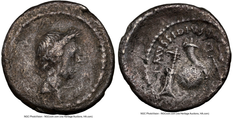 Julius Caesar, as Dictator (49-44 BC). AR denarius (18mm, 3.40 gm, 10h). NGC VF ...
