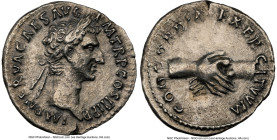 Nerva (AD 96-98). AR denarius (17mm, 2.94 gm, 7h). NGC Choice XF 5/5 - 2/5, scratches, brushed. Rome, AD 97. IMP NERVA CAES AVG P M TR P COS III P P, ...