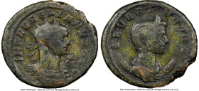 Aurelian (AD 270-275), with Severina. AE reduced double sestertius (29mm, 13.49 gm, 6h). NGC Choice Fine 4/5 - 2/5, smoothing. Rome. IMP AVRELIANVS AV...