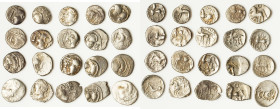 ANCIENT LOTS. Celtic. Gaul. Ca. mid 1st century BC. Lot of twenty (20) AR quinarii. Good-VF. Includes: Twenty AR quinarii, various types. Total of twe...