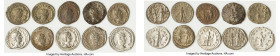 ANCIENT LOTS. Roman Imperial. Lot of ten (10) AR and BI antoniniani. Fine-Choice XF, Silvering, flan cracks, porosity. Includes: Ten Roman Imperial AR...