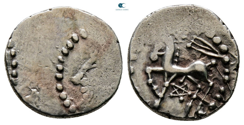Central Gaul. Lemovices 100-50 BC. 
Quinarius AR

15 mm, 1,95 g



Very F...