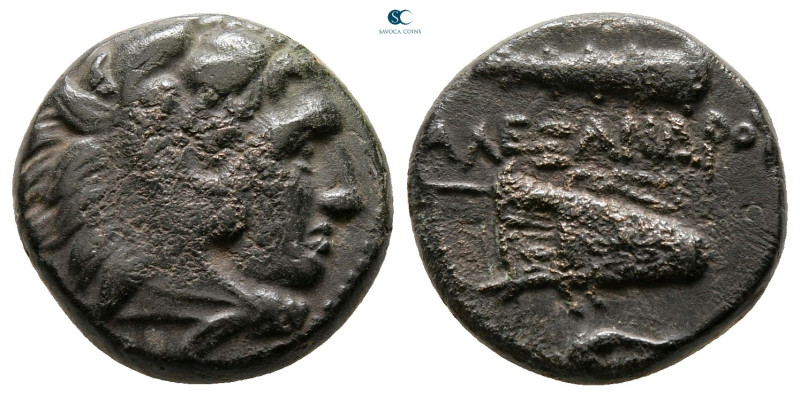 Kings of Macedon. Uncertain mint. Alexander III "the Great" 336-323 BC. 
Bronze...