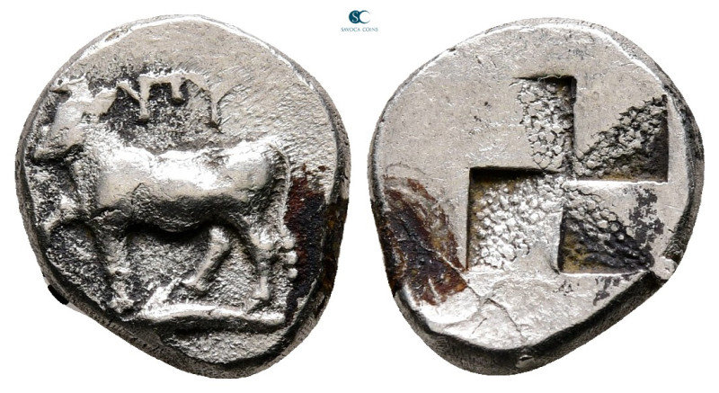 Thrace. Byzantion circa 387-340 BC. 
Half Siglos AR

14 mm, 2,49 g



Ver...
