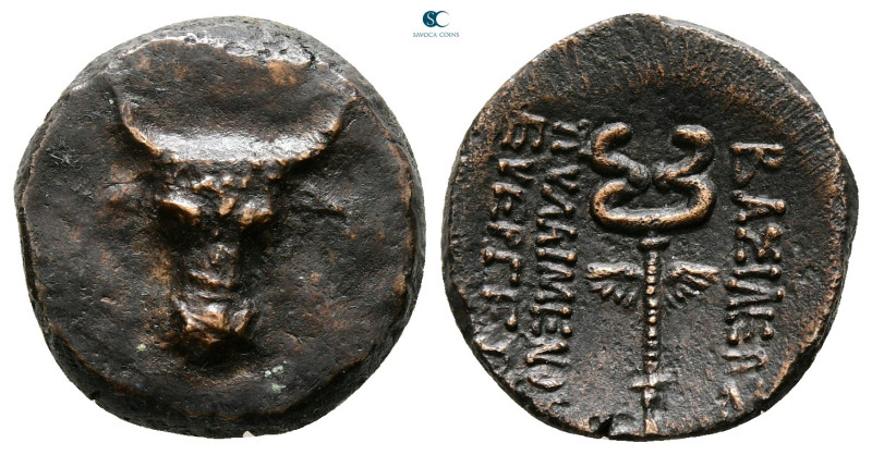 Kings of Paphlagonia. Pylaimenes II/III Euergetes 133-103 BC. 
Bronze Æ

17 m...