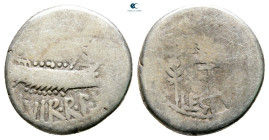 Mark Antony 32-31 BC. Military mint moving with M.Antony. Denarius AR