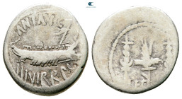 Mark Antony 32-31 BC. Military mint moving with M.Antony. Denarius AR