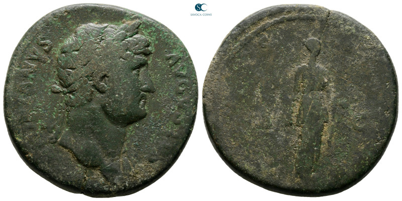 Hadrian AD 117-138. Rome
Sestertius Æ

34 mm, 29,96 g



Fine