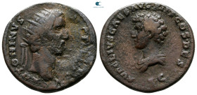 Antoninus Pius with Marcus Aurelius, as Caesar AD 138-161. Rome. Dupondius Æ