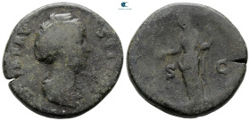 Diva Faustina I AD 140-141. Rome. Sestertius Æ