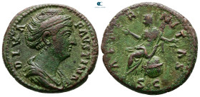 Diva Faustina I AD 140-141. Rome. As Æ