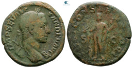 Severus Alexander AD 222-235. Rome. Sestertius Æ