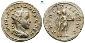 Philip II, as Caesar AD 244-246. Rome. Antoninianus AR