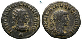 Aurelian and Vabalathus AD 270-275. Rome. Antoninianus Æ