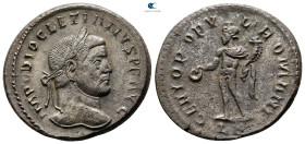 Diocletian AD 284-305. Lugdunum. Follis Æ