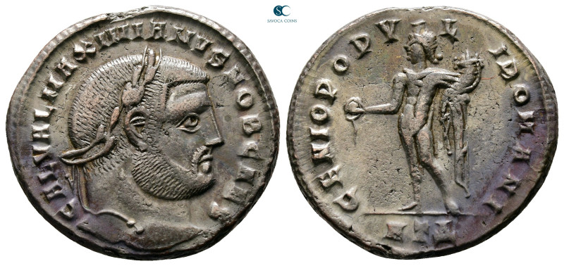 Galerius Maximianus, as Caesar AD 293-305. Heraclea
Follis Æ

27 mm, 10,52 g...