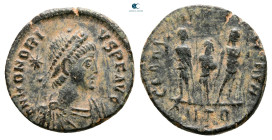 Honorius AD 393-423. Antioch. Follis Æ
