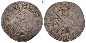 Austria. Hall (Tirol). Sigismund  AD 1439-1490. 6 Kreuzer AR